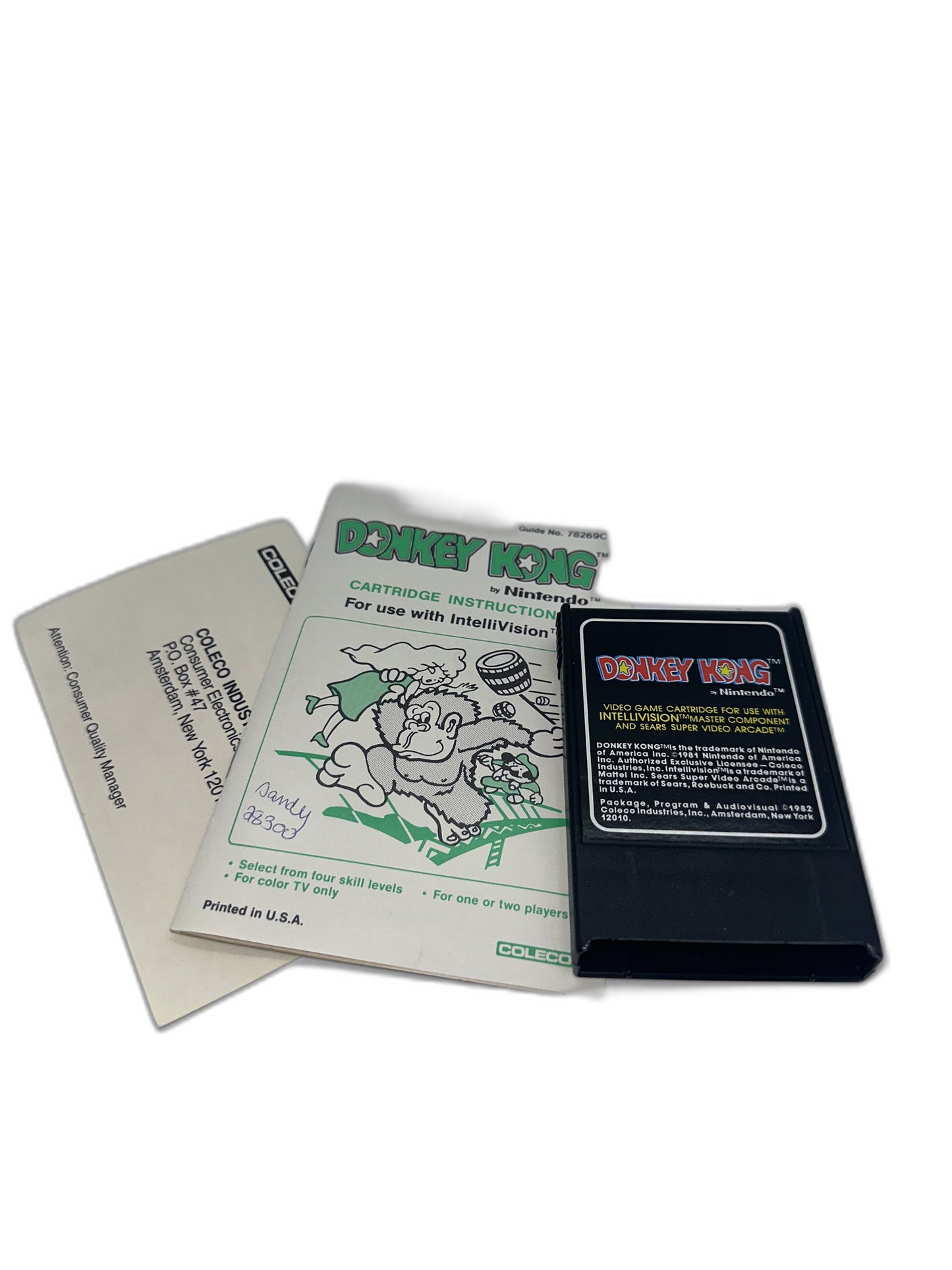 Mattel Intellivision Donkey Kong CIB Tested