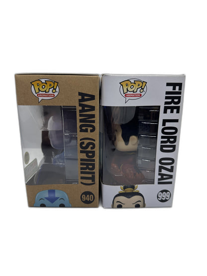 New Funko Pop Aang (Spirit) Glows In Dark + Fire Lord Ozai #940 #999