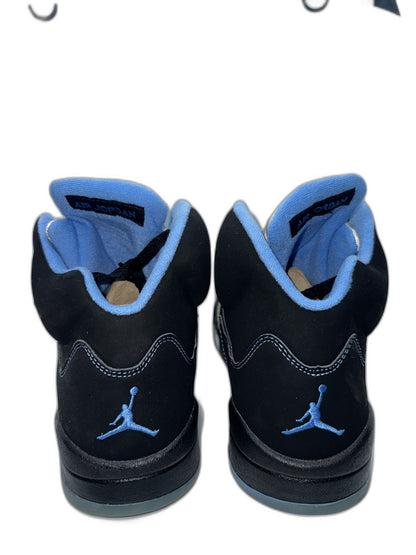 New Air Jordan 5 Retro Black/University Blue -2006 Size 12 Mens 314259041