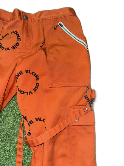 Vlone Bondage Pants Orange Size W34 Mens