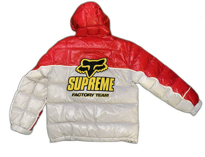 New Supreme Fox Racing® Shiny Down Puffer Jacket Size L Mens